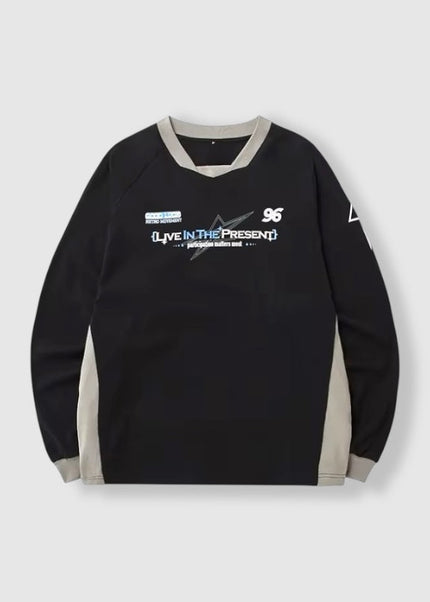 “Live In The Present” Sweater ANJE REBEL