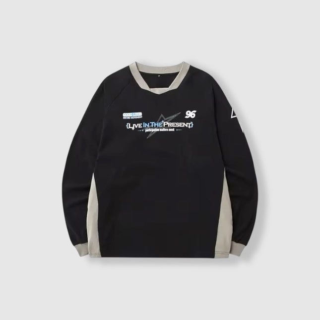 “Live In The Present” Sweater ANJE REBEL