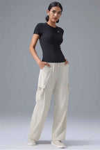 Relaxed-Fit Multi-Pockets Jogger Pants