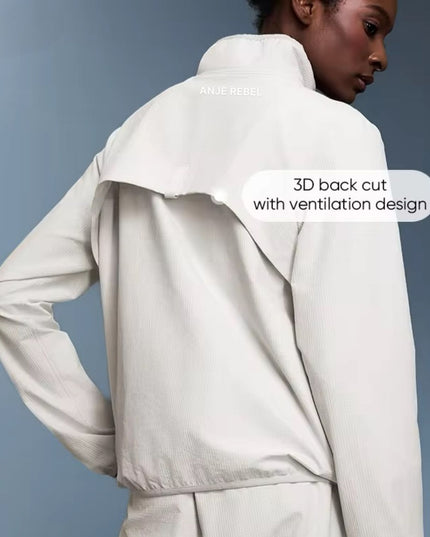 High-Collared Windproof Jacket ANJE REBEL