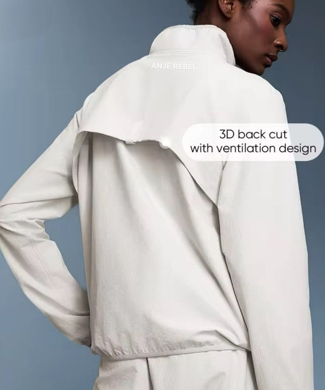 High-Collared Windproof Jacket ANJE REBEL