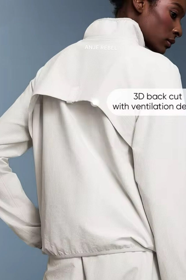 High-Collared Windproof Jacket ANJE REBEL