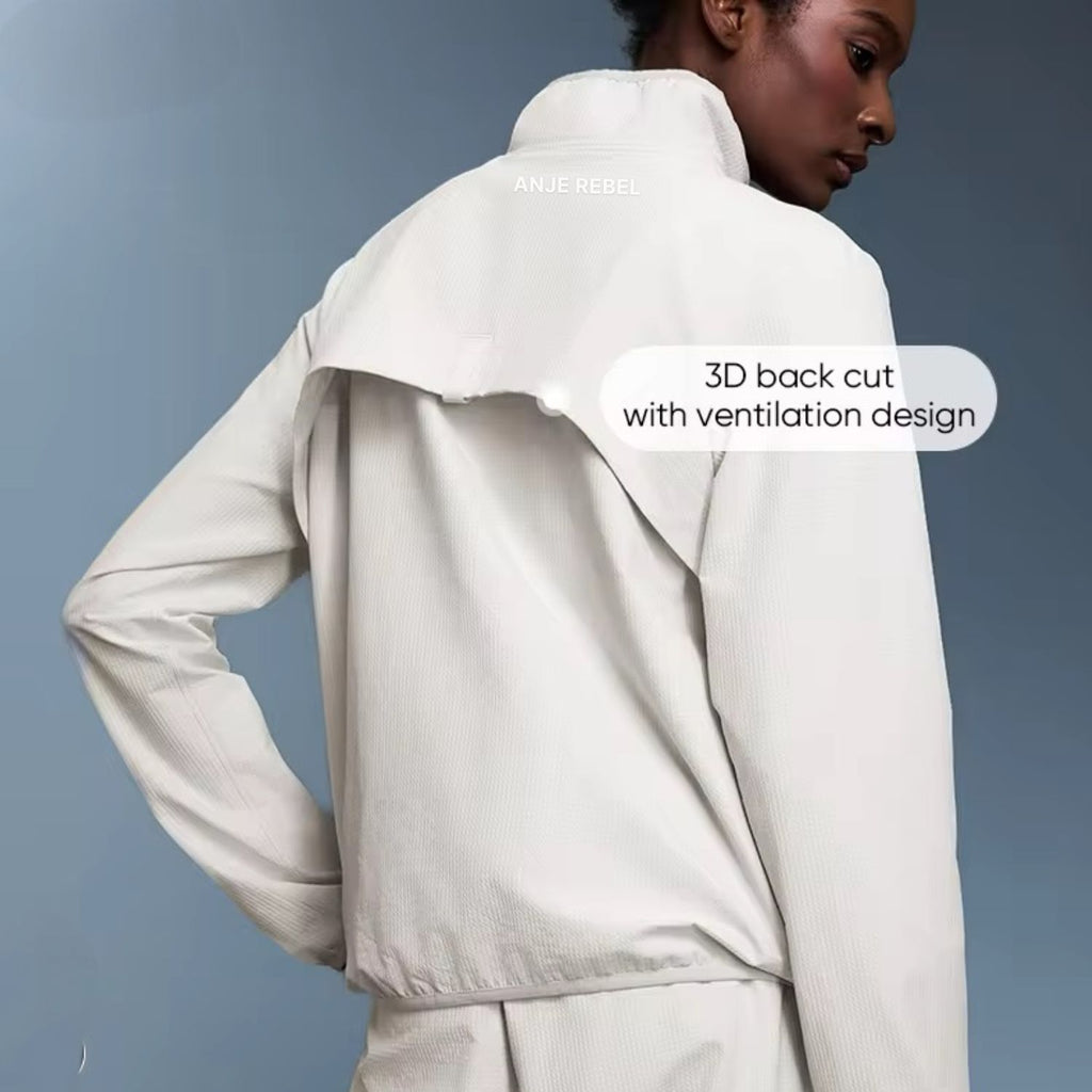 High-Collared Windproof Jacket ANJE REBEL
