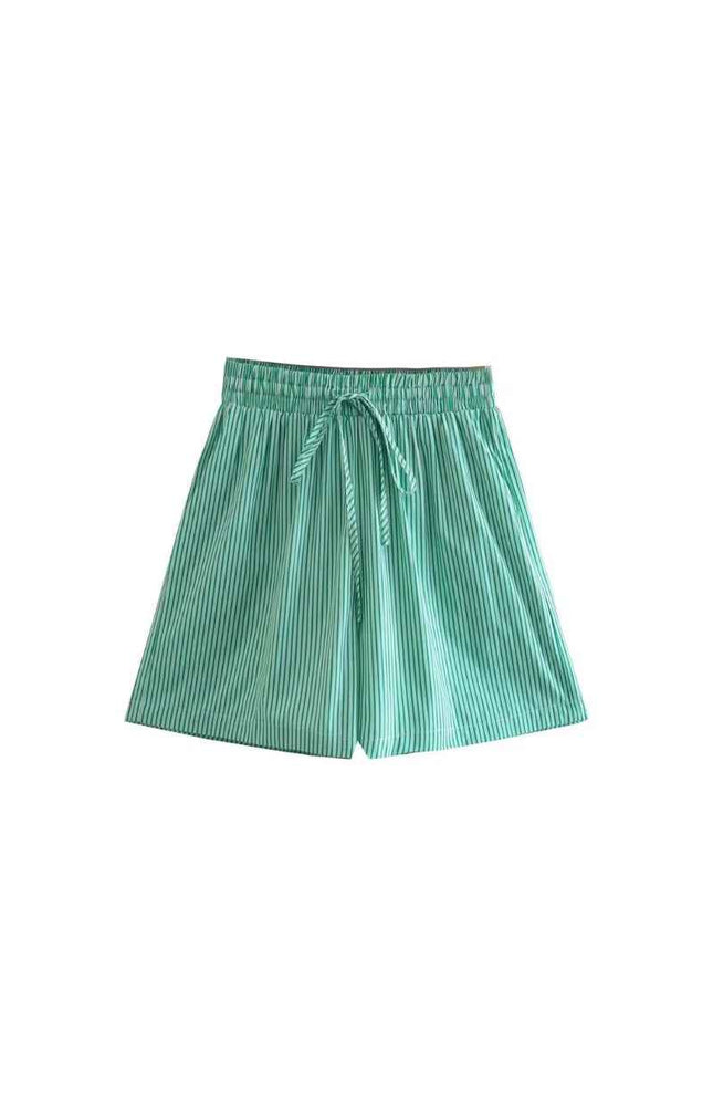 Drawstring Relaxed Fit Cotton Shorts