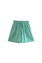 Drawstring Relaxed Fit Cotton Shorts