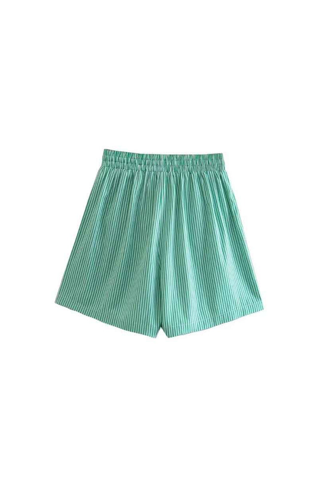 Drawstring Relaxed Fit Cotton Shorts
