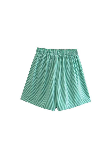 Drawstring Relaxed Fit Cotton Shorts