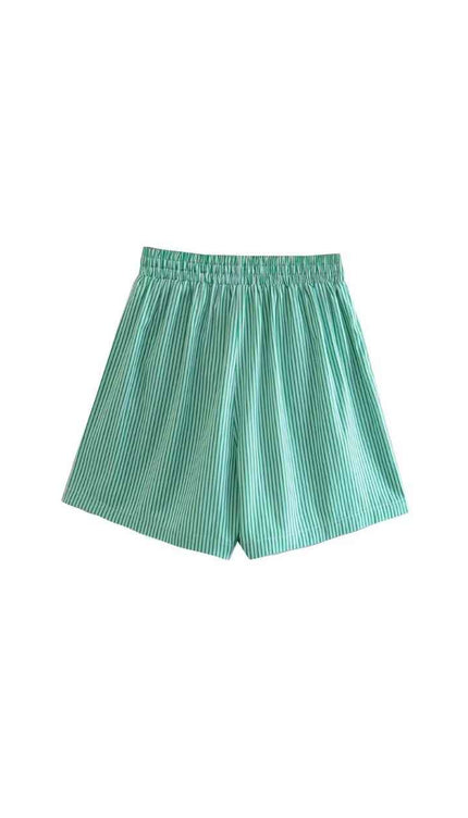 Drawstring Relaxed Fit Cotton Shorts