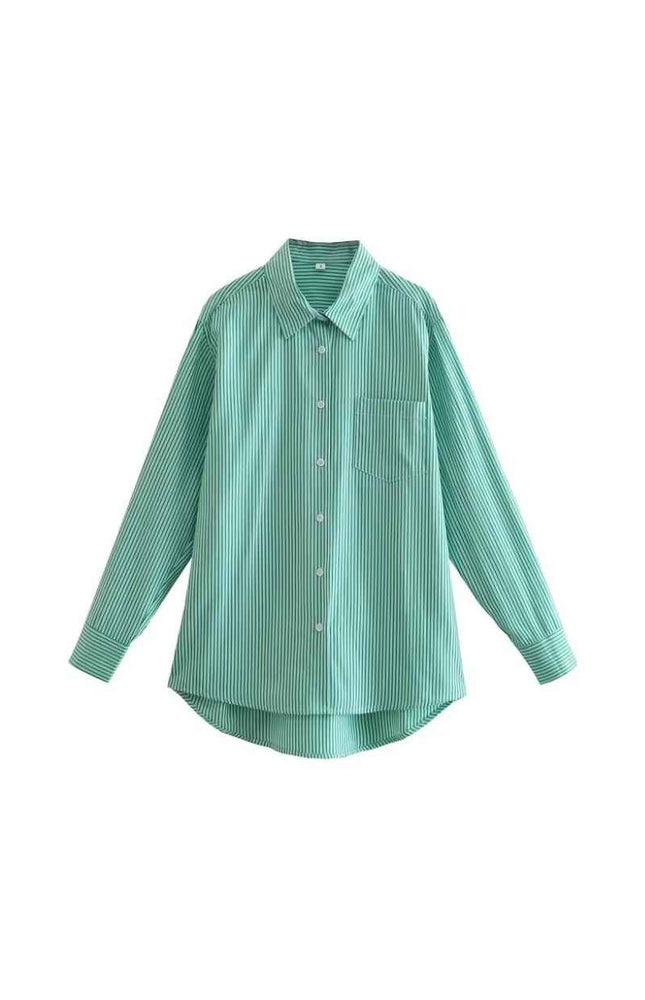 Men’s Pinstripe Buttoned Down Shirt
