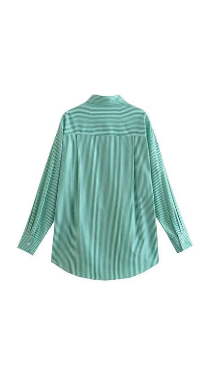 Men’s Pinstripe Buttoned Down Shirt