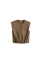 Khaki Sleeveless Vest