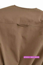 Khaki Sleeveless Vest