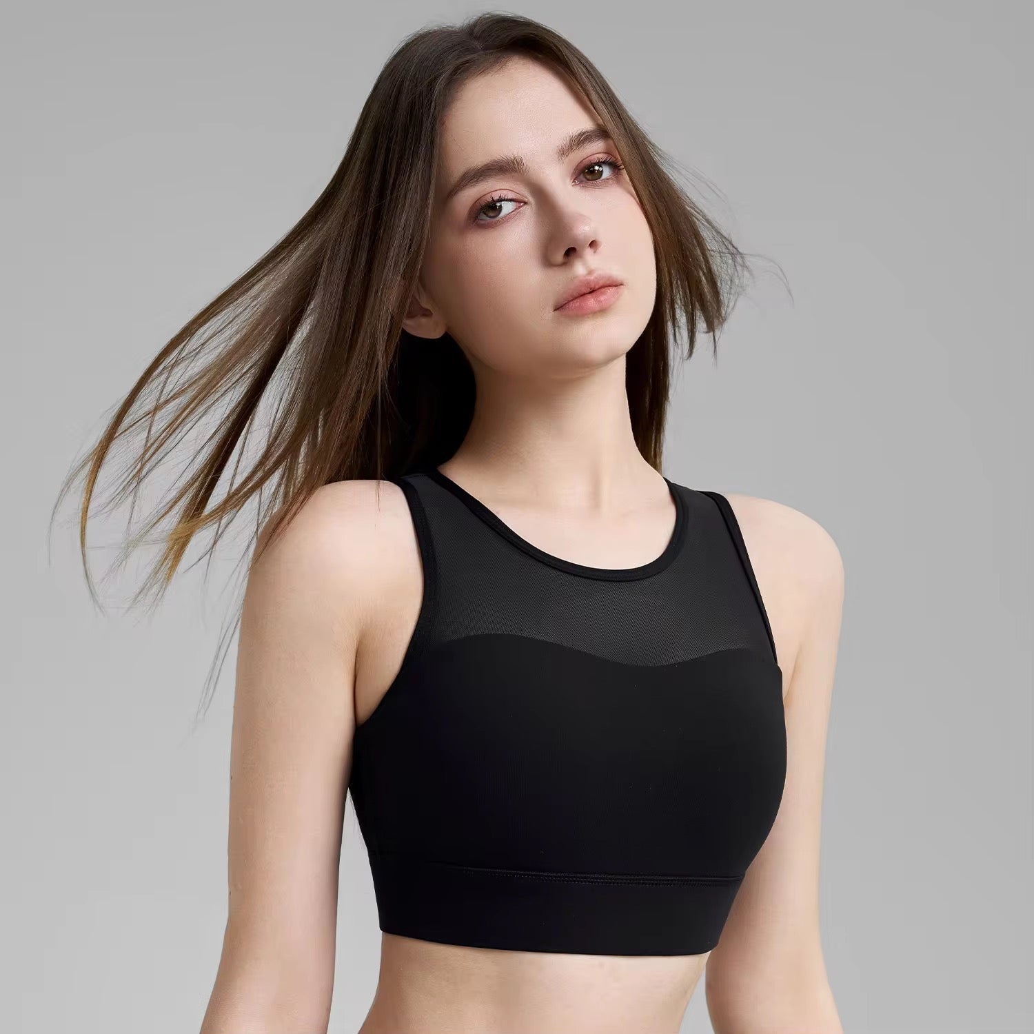 Hooked Back Cropped Bra ANJE REBEL