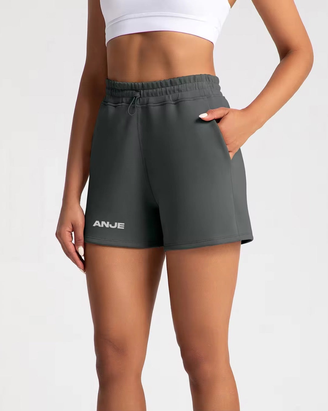 High Waist Adjustable Shorts ANJE REBEL