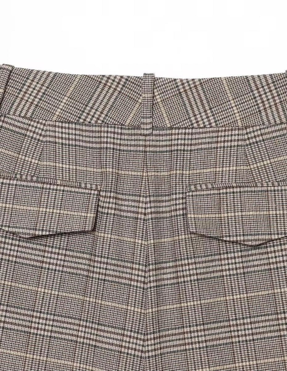 English Chequard Smart Casual Culottes ANJE REBEL