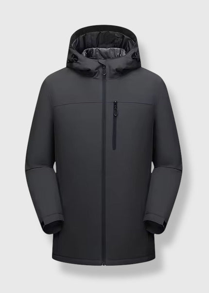 Winter Windproof Long Zip Up Coat ANJE REBEL