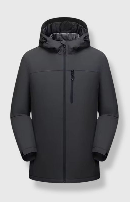 Winter Windproof Long Zip Up Coat ANJE REBEL