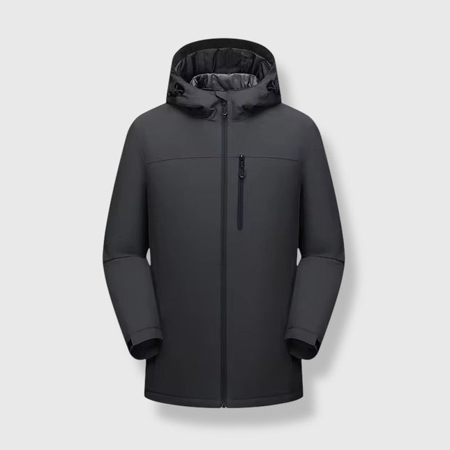 Winter Windproof Long Zip Up Coat ANJE REBEL