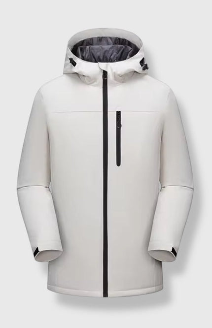 Winter Windproof Long Zip Up Coat ANJE REBEL