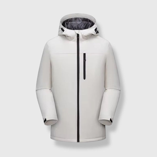 Winter Windproof Long Zip Up Coat ANJE REBEL