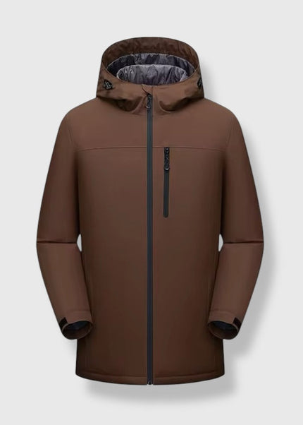 Winter Windproof Long Zip Up Coat ANJE REBEL