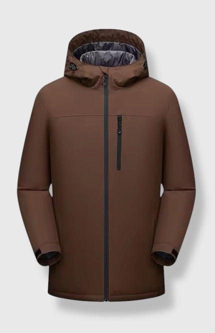 Winter Windproof Long Zip Up Coat ANJE REBEL