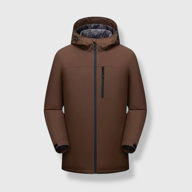 Winter Windproof Long Zip Up Coat ANJE REBEL