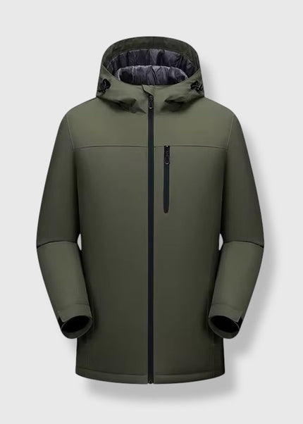 Winter Windproof Long Zip Up Coat ANJE REBEL