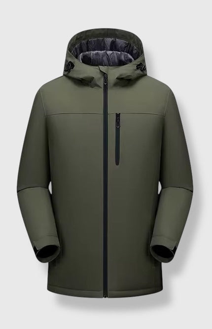Winter Windproof Long Zip Up Coat ANJE REBEL