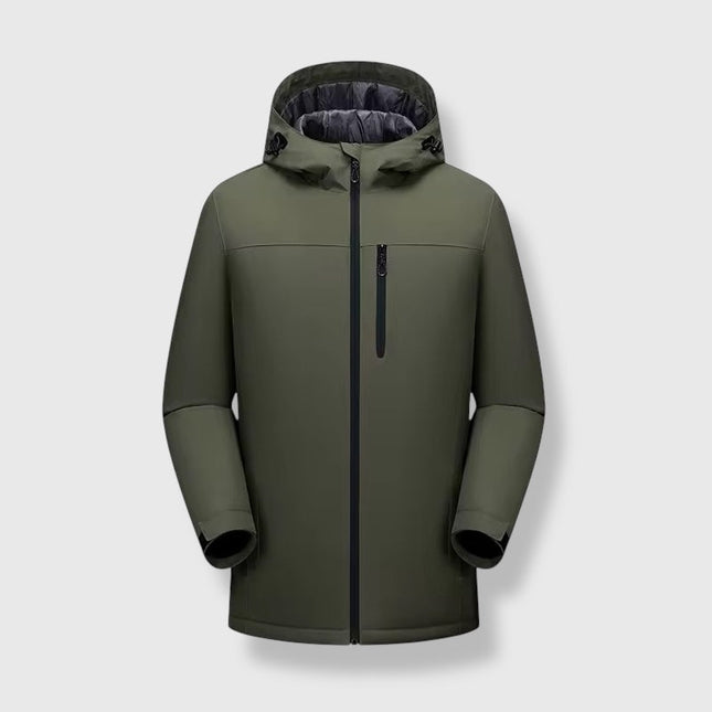 Winter Windproof Long Zip Up Coat ANJE REBEL