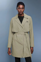 High-End Active Tie-Waist Trench Coat ANJE REBEL