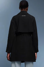 High-End Active Tie-Waist Trench Coat ANJE REBEL