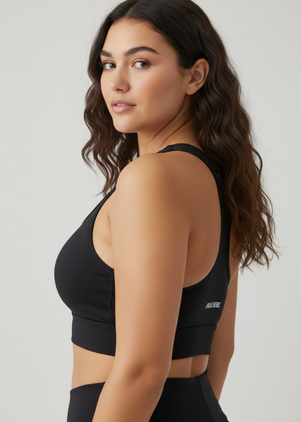 Zip Up No-Bounce Sports Bra ANJE REBEL