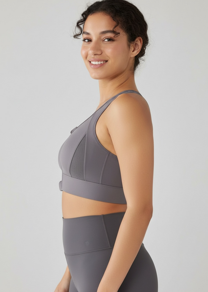 Zip Up Support Bra ANJE REBEL