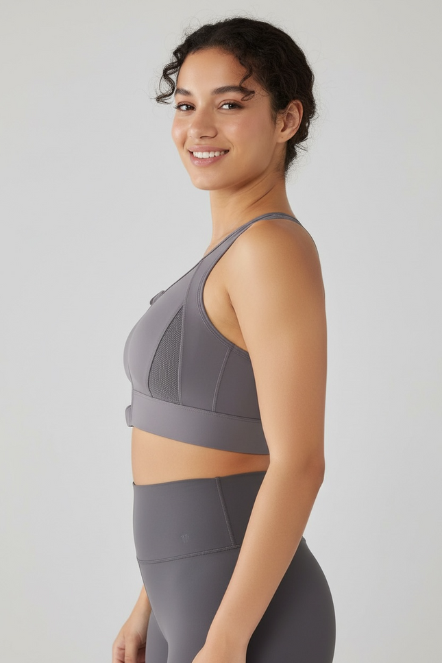 Zip Up Support Bra ANJE REBEL