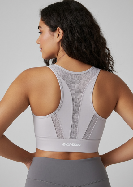 Zip Up Support Bra ANJE REBEL