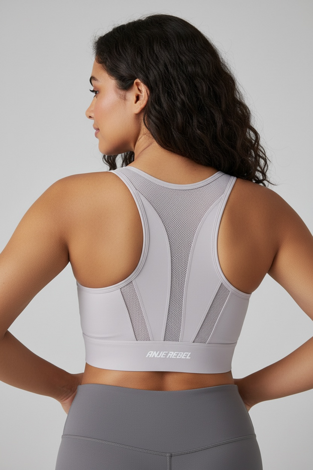 Zip Up Support Bra ANJE REBEL