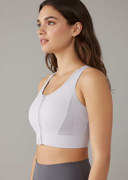 Zip Up Support Bra ANJE REBEL
