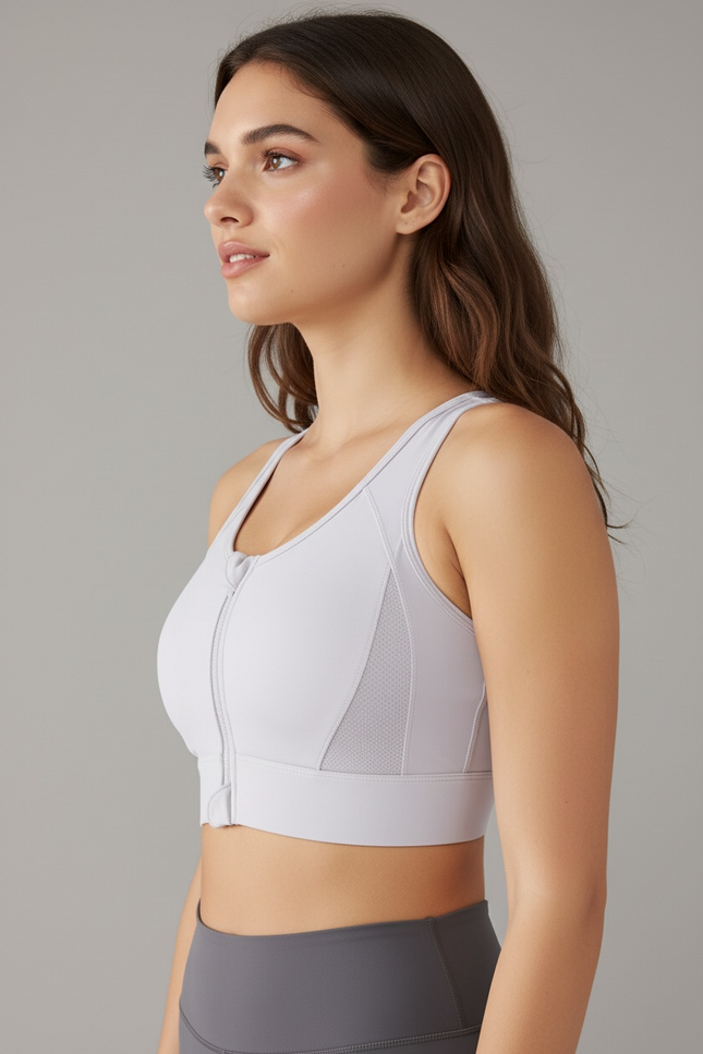 Zip Up Support Bra ANJE REBEL
