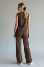 Knitted Cropped Vest