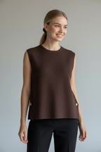Knitted Cropped Vest