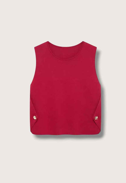 Knitted Cropped Vest