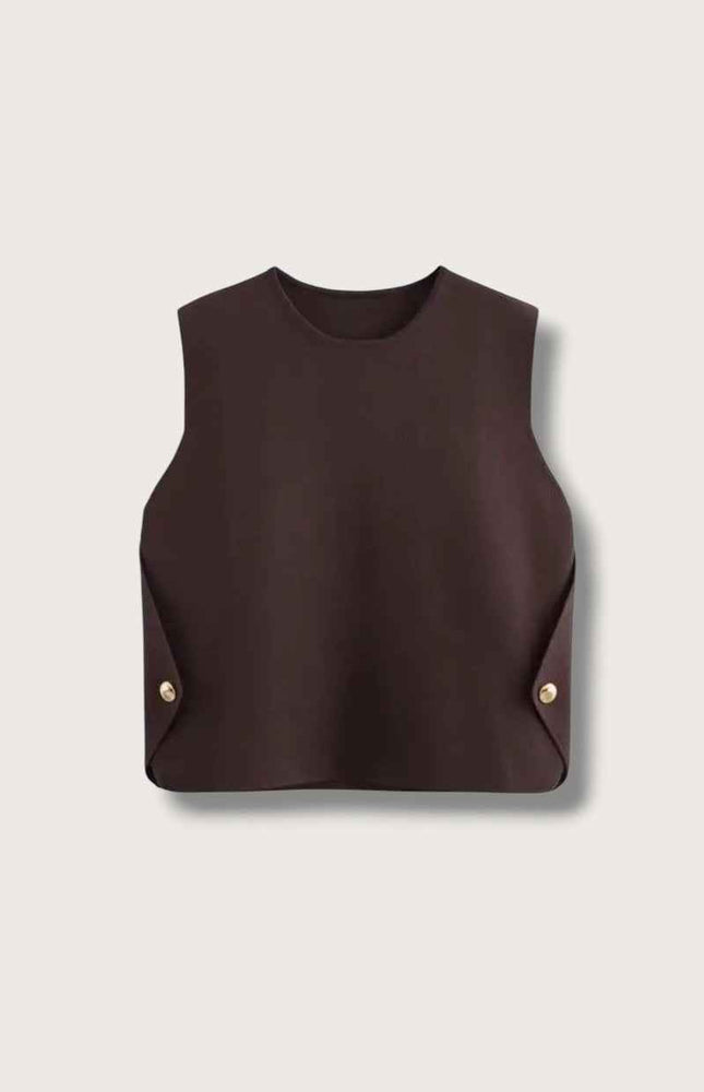 Knitted Cropped Vest