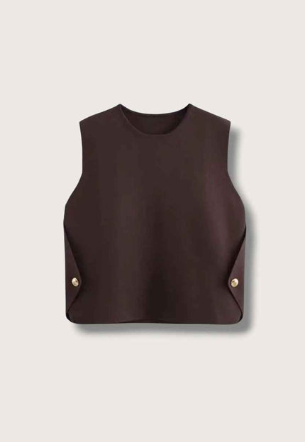 Knitted Cropped Vest