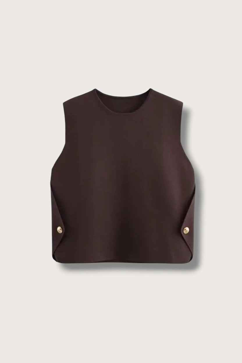Knitted Cropped Vest