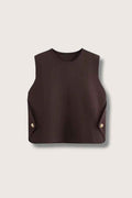 Knitted Cropped Vest