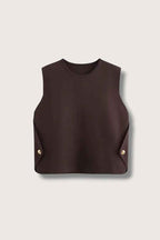 Knitted Cropped Vest
