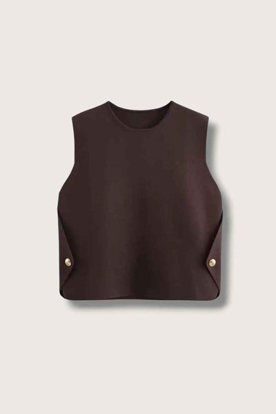 Knitted Cropped Vest