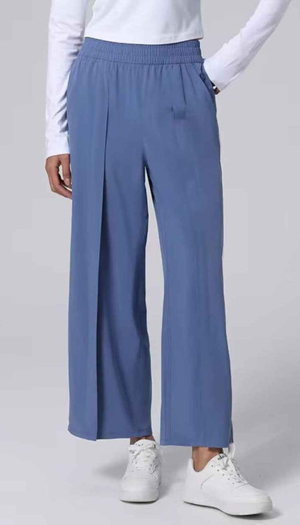 Athleisure Straight-Cut Pants