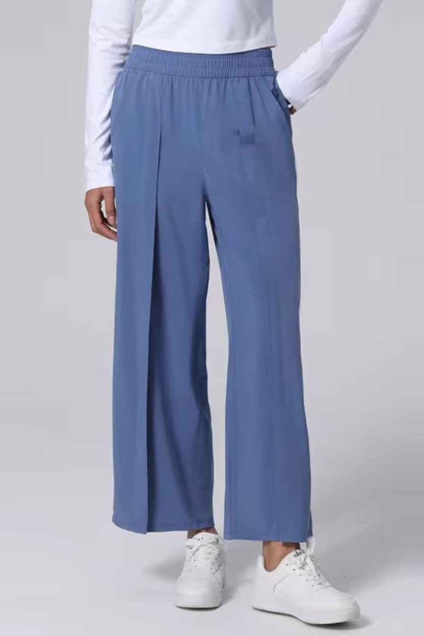 Athleisure Straight-Cut Pants